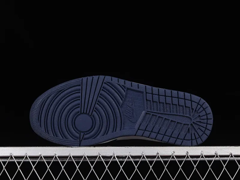 All categories Air Jordan Jordan series basketball shoes Air Jordan 1 Mid Air Jordan 1 Mid SE AJ1 Joe 1 navy blue and green color matching Zhongbang basketball shoes DZ5326-300